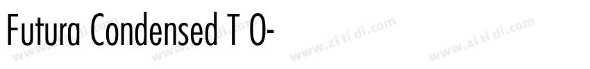 Futura Condensed T O字体转换